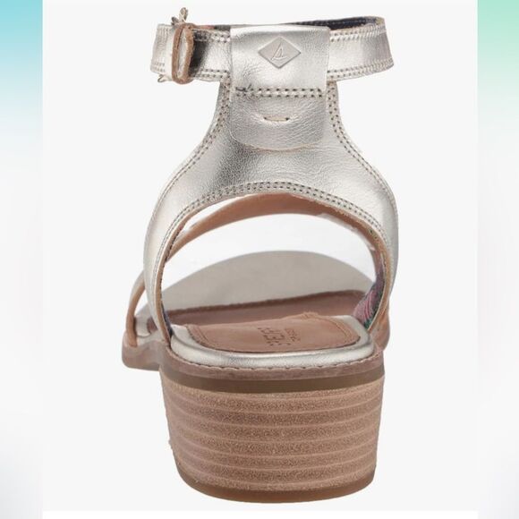 Sperry Women's Seaport City Sandal Ankle Strap Woven Leather Sandal Size 9.5 NEW - Picture 13 of 15